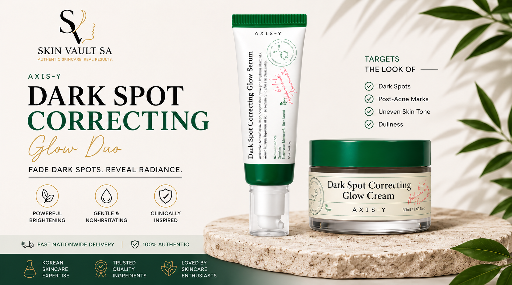 AXIS-Y Dark Spot Correcting Glow Duo – Complete Brightening & Hydration Set